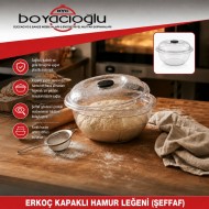ERKOÇ E-102 2NO KAPAKLI HAMUR LEĞENİ (ŞEFFAF ) 10 LT