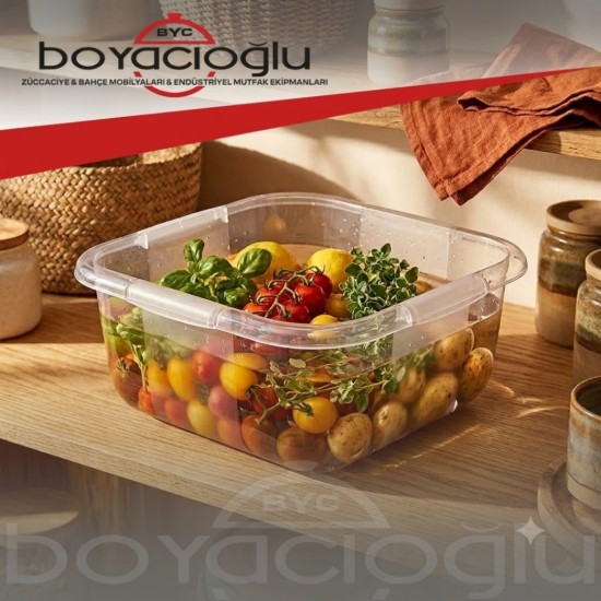 ERKOÇ E-166 3NO BELLA KARE BADYA  (ŞEFFAF ) 9,6LT