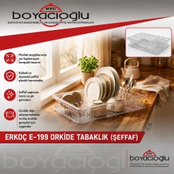 ERKOÇ E-199 ORKİDE TABAKLIK (ŞEFFAF)