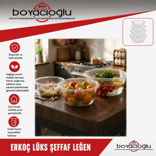 ERKOÇ E-425 6NO LÜKS ŞEFFAF LEĞEN 50LT