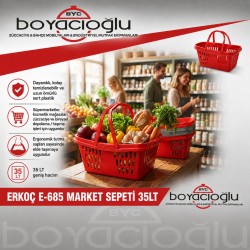 ERKOÇ E-685 MARKET SEPETİ 35LT