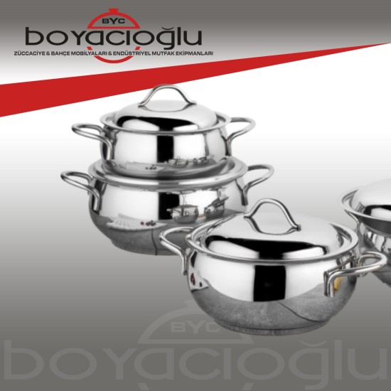 GÜLSAN İREM ÇELİK TENCERE SETİ 8PRÇ