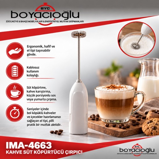 IMA-4663 KAHVE SÜT KÖPÜRTÜCÜ ÇIRPICI