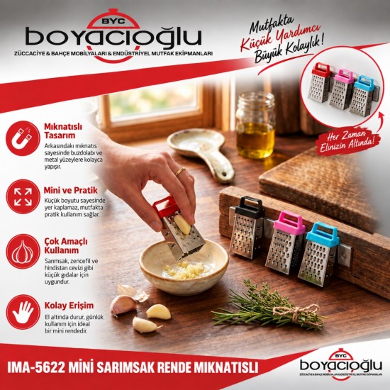 IMA-5622 MİNİ SARIMSAK RENDE MIKNATISLI
