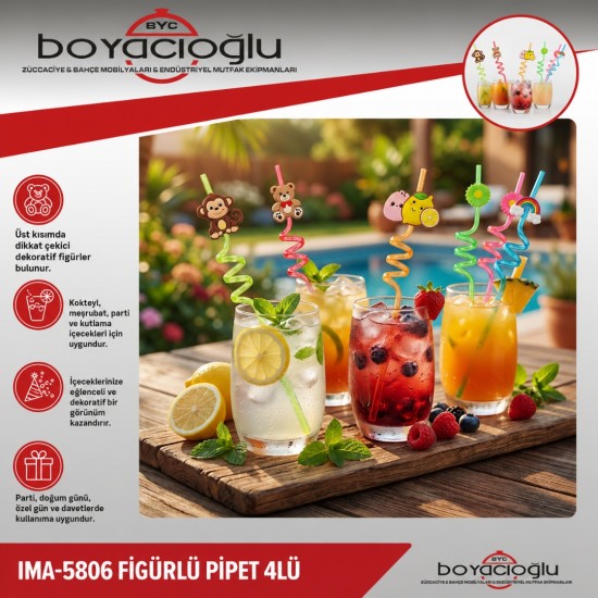 IMA-5806 FİGÜRLÜ PİPET 4LÜ