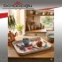 İMKA 521 DİKDÖRTGEN MELAMİN TEPSİ 30X40