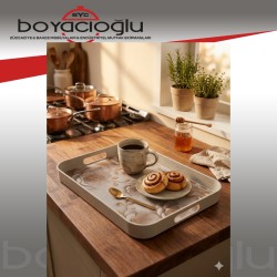 İMKA 522 DİKDÖRTGEN MELAMİN TEPSİ 32x45