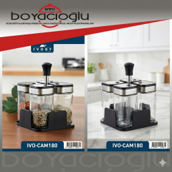 IVORY IVO-CAM180 STANDLI TUZLUK BAHARATLIK 4LÜ