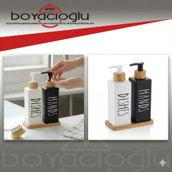 IVORY IVO-SB115 STANDLI İKİLİ SIVI SABUNLUK