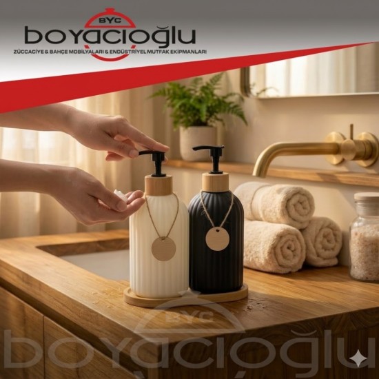 IVORY IVO-SB117 İKİLİ CAM SIVI SABUNLUK