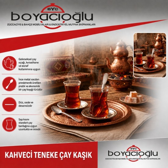 KAHVECİ TENEKE  ÇAY KAŞIK