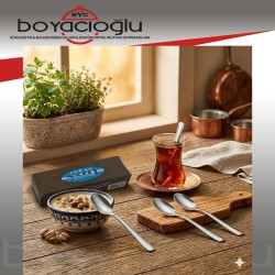 NAZLI KOD.724 GENİŞ SADE ÇAY KAŞIK(KAHVE)