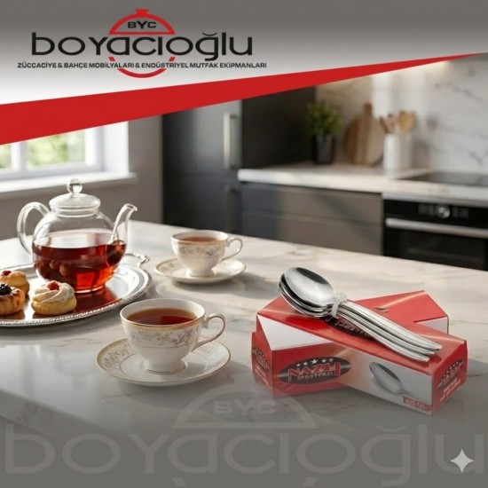 NAZLI KOD.725 İNCE SADE DAR ÇAY KAŞIĞI