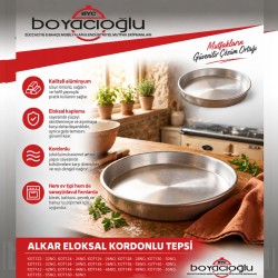 ALKAR ELOKSAL KORDONLU TEPSİ 26NO