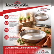 ALKAR ELOKSAL KORDONLU TEPSİ 44NO
