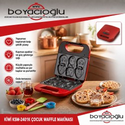 KİWİ KSM-2401K ÇOCUK WAFFLE MAKİNASI