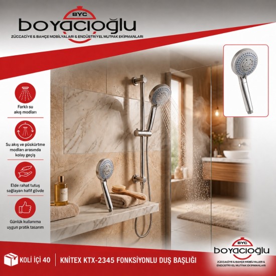 KNİTEX KTX-2345 FONKSİYONLU DUŞ BAŞLIĞI