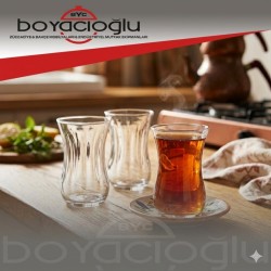 LAV-30020 OPTE OPTİKLİ 6LI ÇAY BARDAK