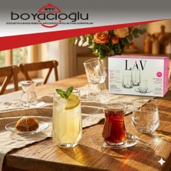 LAV-ALYAS2 ALYA ÇEYİZ SETİ ÇAY SETİ SU TK 24PRÇ