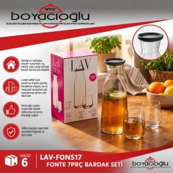LAV-FONS17 FONTE 7PRÇ BARDAK SETİ