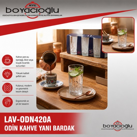 LAV-ODN420A ODİN KAHVE YANI BARDAK