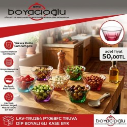 LAV-TRU264 PT068FC TRUVA DİP BOYALI 6LI KASE BYK