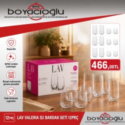 LAV VALERIA S2 BARDAK SETİ 12PRÇ