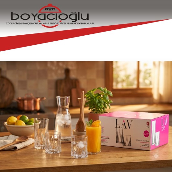 LAV ZOEY S3 BARDAK SETİ 12PRÇ