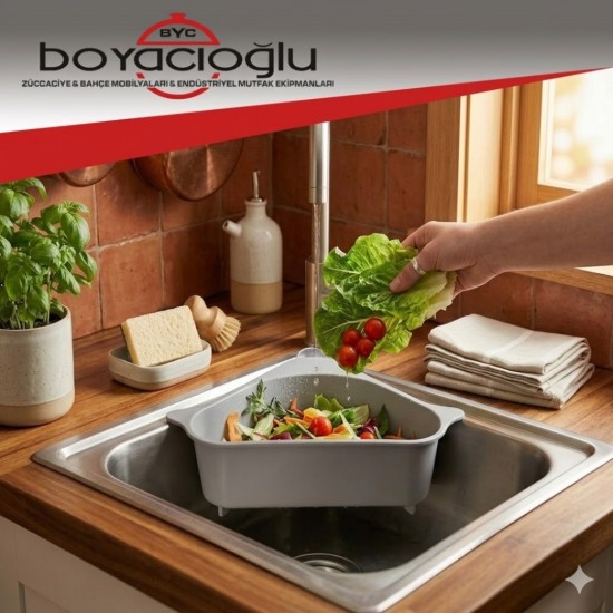 MELODY M-115 LAVABÖ ÇÖPLÜĞÜ ÜÇGEN SÜZGEÇ