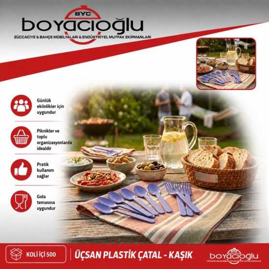 ÜÇSAN M782 PLASTİK KAŞIK