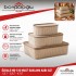 ÖZKALE MD-510 MULTİ SAKLAMA KABI 3LÜ 1,2LT-2,5LT-6,7LT