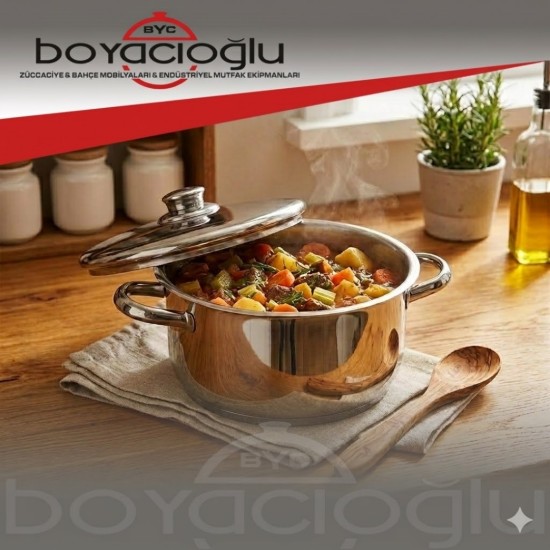 GÜLSAN MEGA DERİN TENCERE 28X18CM