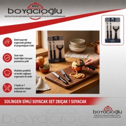 SOLİNGEN SİMLİ SOYACAK SET 2BIÇAK 1 SOYACAK