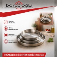 ÜZÜMÇELİK 3LÜ 430 FIRIN TEPSİSİ(28-32-34)