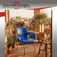MEVSİM PARİS KOLTUK ECO METAL AYAK -MAVİ