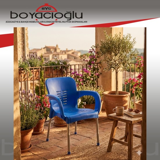 MEVSİM PARİS KOLTUK ECO METAL AYAK -MAVİ