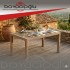 MEVSİM 90X150 RATTAN MASA CAMLI -KAPİÇİNO