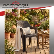 MEVSİM POLO RATTAN KOLTUK-KAHVE