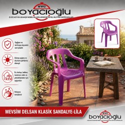 MEVSİM DELSAN KLASİK SANDALYE-LİLA