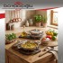 GÜLSAN OMLET TENCERE SET ÇELİK KAPAKLI 6PRÇ.