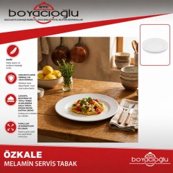 ÖZKALE MELAMİN SERVİS TABAK 21CM
