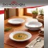 ÖZKALE MELAMİN YEMEK TABAK 18CM OLUKLU 