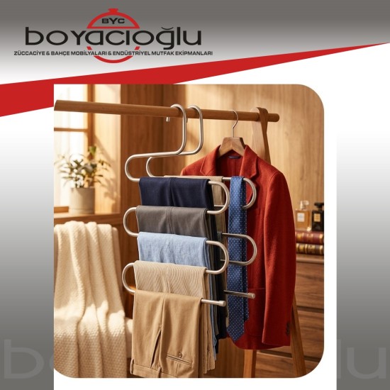 PMS440 5KATLI PANTALON ELBİSE ASKISI