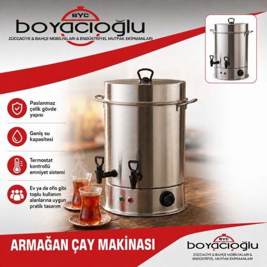 ARMAĞAN ÇAY MAKİNASI 250 BARDAK 25LT