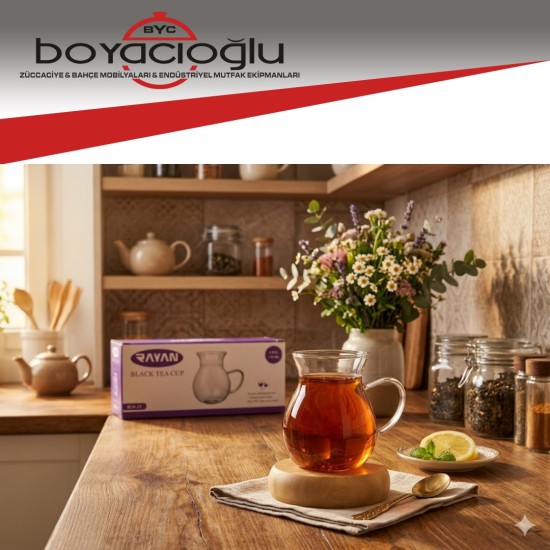 RAYAN BLACKTEA TOMBİK ÇAY BARDAK 6LI