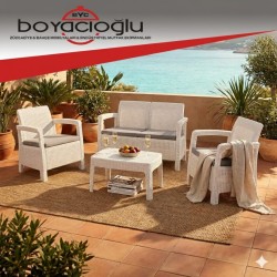 ALLİBERT TARIFA İKİLİ OTURMA TK - BEYAZ