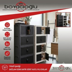 SAĞLAM 0398 SAFİR DÖRT KATLI PLS DOLAP 