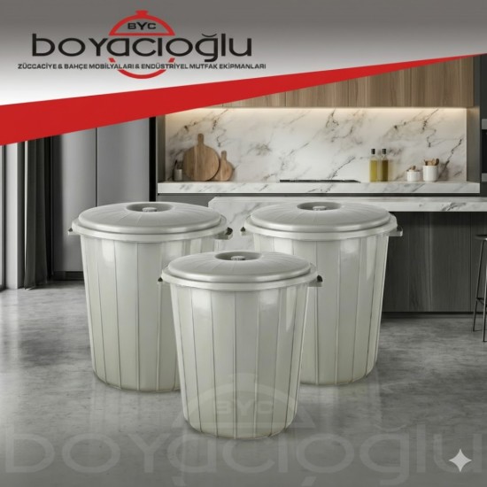 YUVARLAK ÇÖP VARİL 90LT