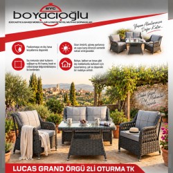LUCAS GRAND ÖRGÜ 2Lİ OTURMA TK