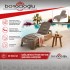 SAĞLAM 602 TİTAN RATTAN ŞEZLONG-KAPİÇİNO